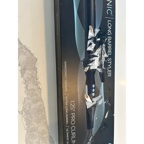 Bio Ionic Long Barrel Curling Iron 1.25 Inch Pro Styler for Loose Waves - Picture 5 of 8